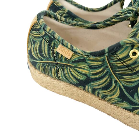 Keds Palm Leaves Print Platform Espadrille Sneakers Sz 7 - Picture 2 of 9